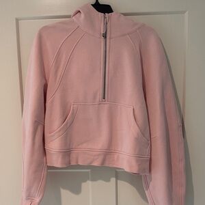 lululemon athletica Light Pink Half-Zip Sweatshirt